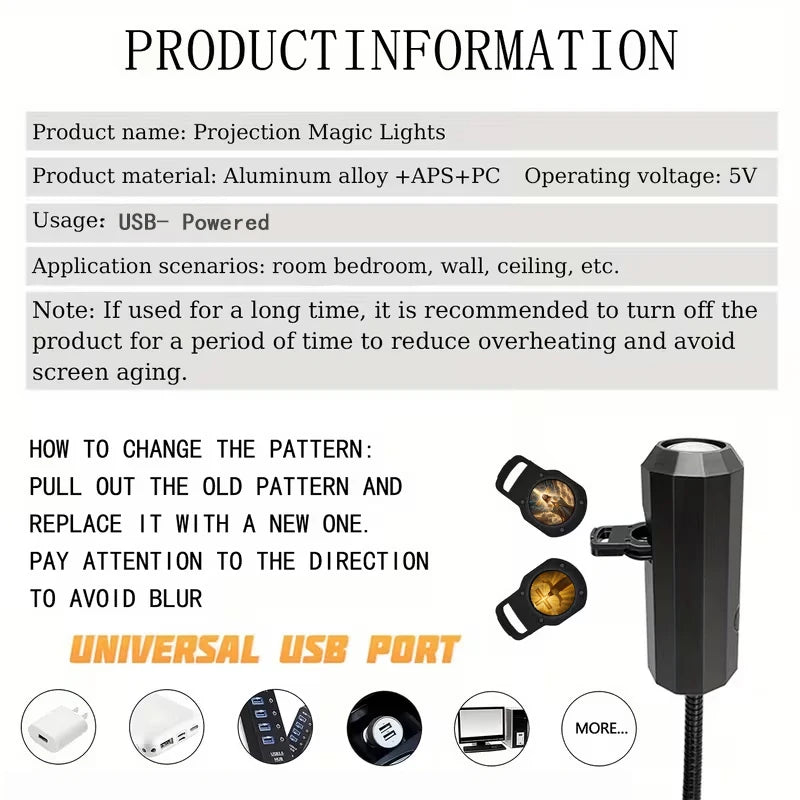 God and Jesus pattern projection light, six patterns to change, room ceiling background decorative light